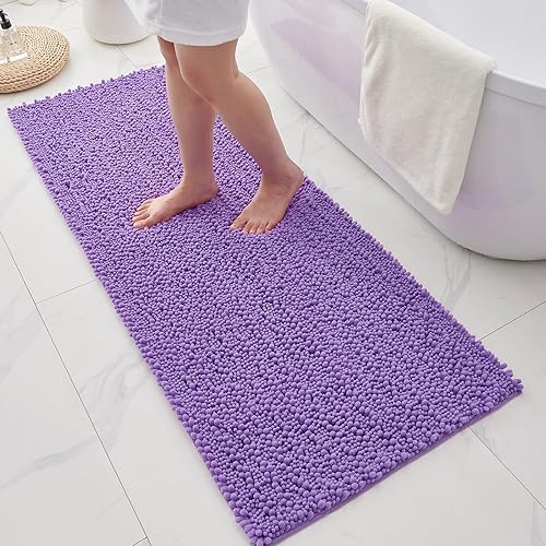 Miniatura 10 de Alfombras de baño antideslizantes, lavables, extra gruesas, suaves, absorbentes, de alta densidad, parte trasera antideslizante, de secado rápido