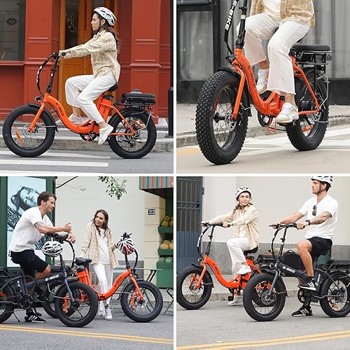 Miniatura 8 de AIWARGOD Electric Bike for Adults Electric Bike with 500W Motor 36V Removable Battery 20 Fat Tire Folding ebike Shimano 7-Speed 25MPH 30-60 Miles