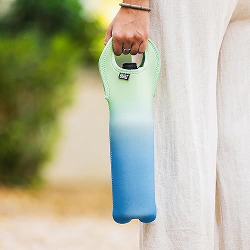 Miniatura 2 de BUILT Bolsa de vino resistente a las manchas, desgarros y agua, con aislamiento ligero y reutilizable, portador protector para viajes en casa,