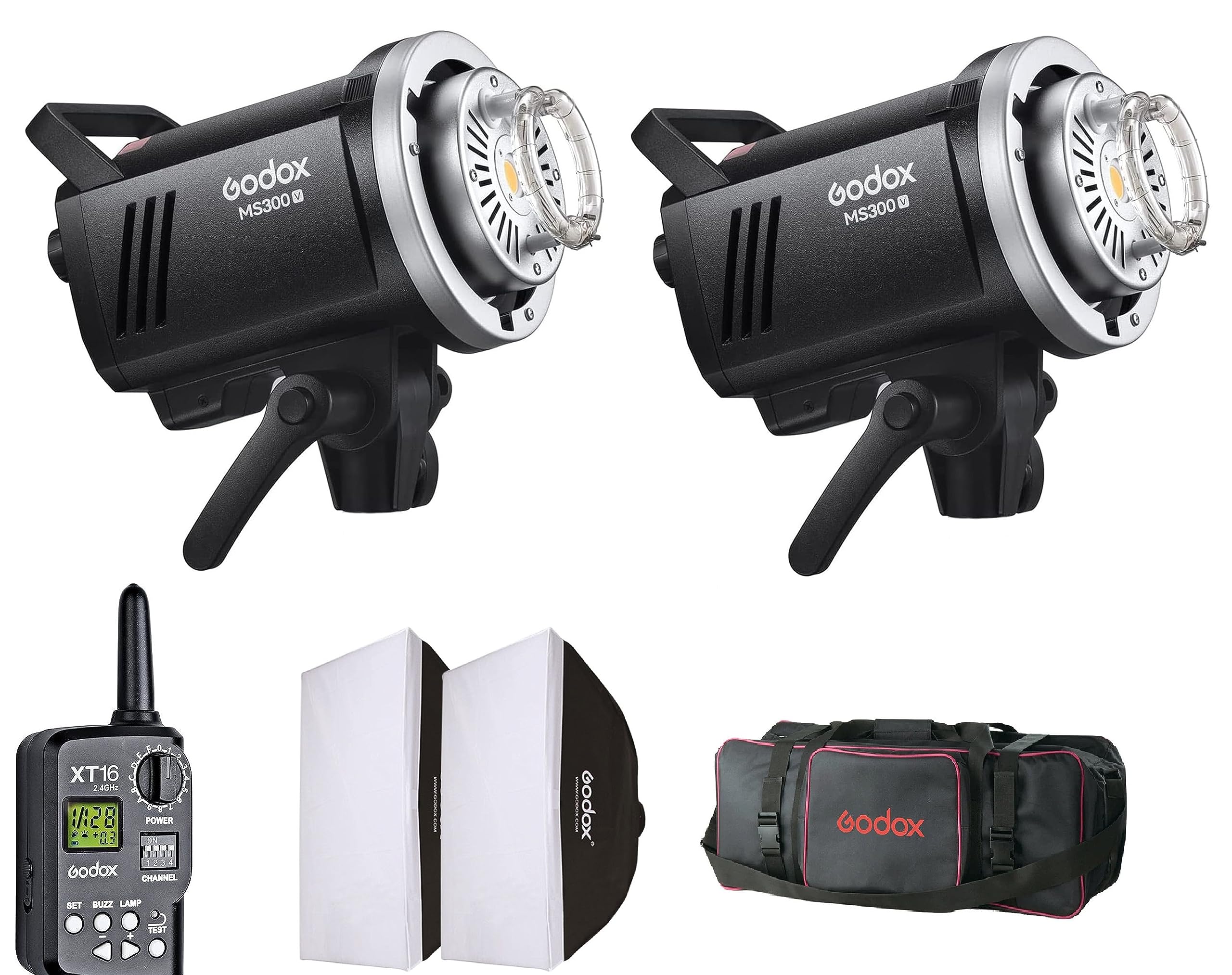 専用ページgodox ms300v Godox MS300V-A 300W Studio Flash Kit | GN58 0.1-1.8S Recycle Time