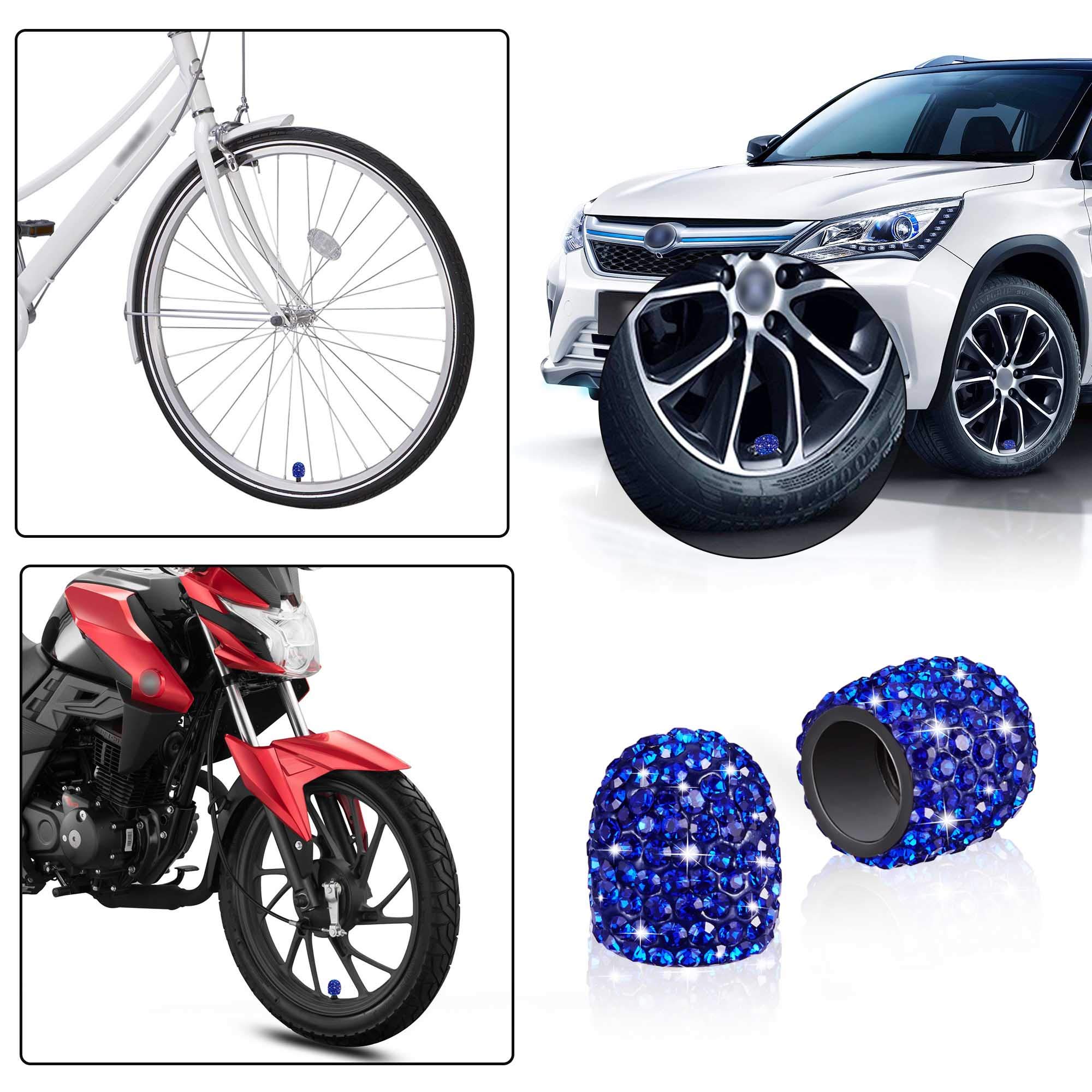 WINKA 4Pcs Bling Car Tire Valve Stem Caps Diamond Bling Dustproof Car Wheel Tire Valve Caps Crystal Decor — view 6