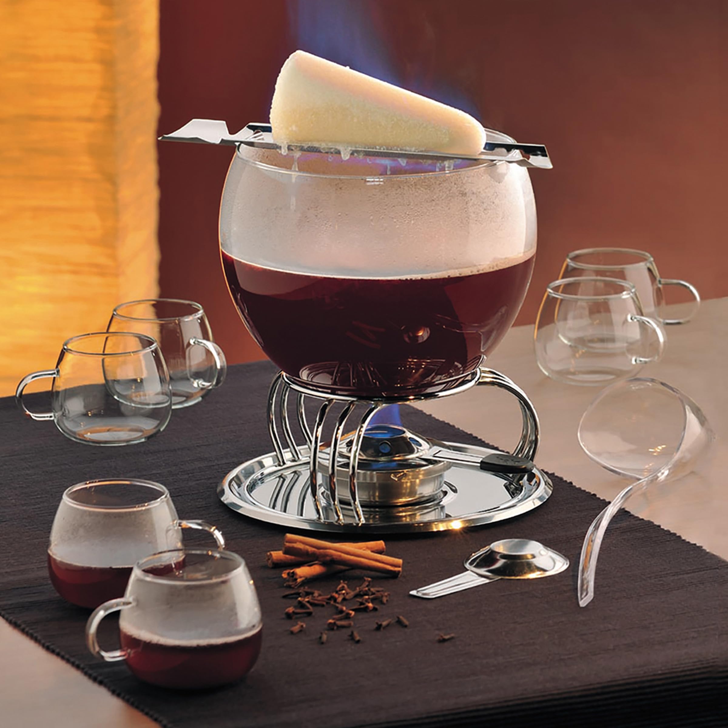 kela 66164 Glass Punch Bowl 3.5 Litre Capacity