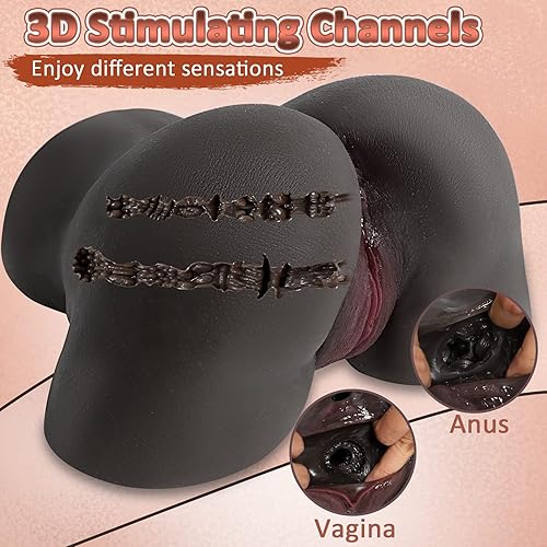 Miniatura 4 de Muñeca sexual, torso de bolsillo, coño, culo, juguetes sexuales masculinos para hombres, manos libres, juguete suave con agujeros anales vaginales