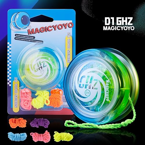 Miniatura 8 de MAGICYOYO Yoyo de bucle D1 GHZ para truco de yoyo 2A, yoyo de plástico para principiantes para niños, yoyos de bucle y yoyo de nivel básico para