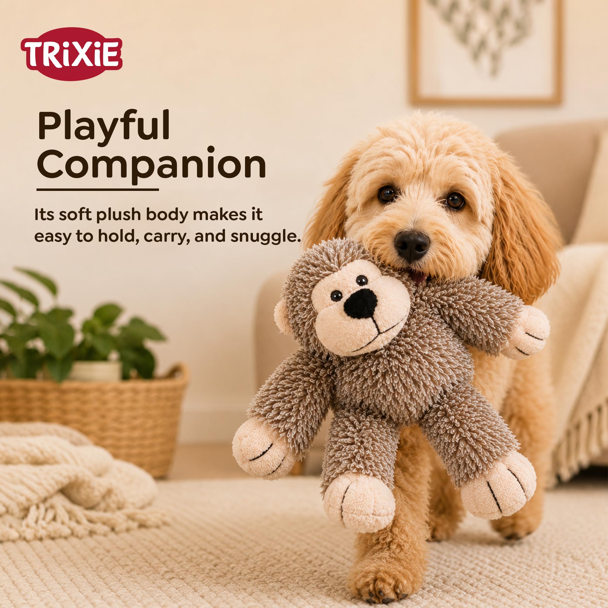 Trixie Małpa pluszowa zabawka, 24 cm