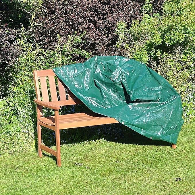 Green Haven 3 Seater Bench Seat Cover with Corner Eyelets & Securing