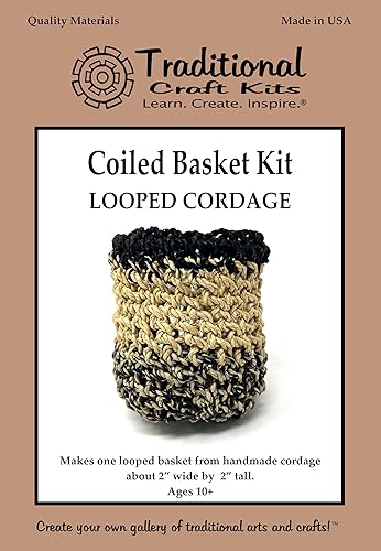 Traditional Craft Kits Kit de cesta en espiral - Cordaje en bucle