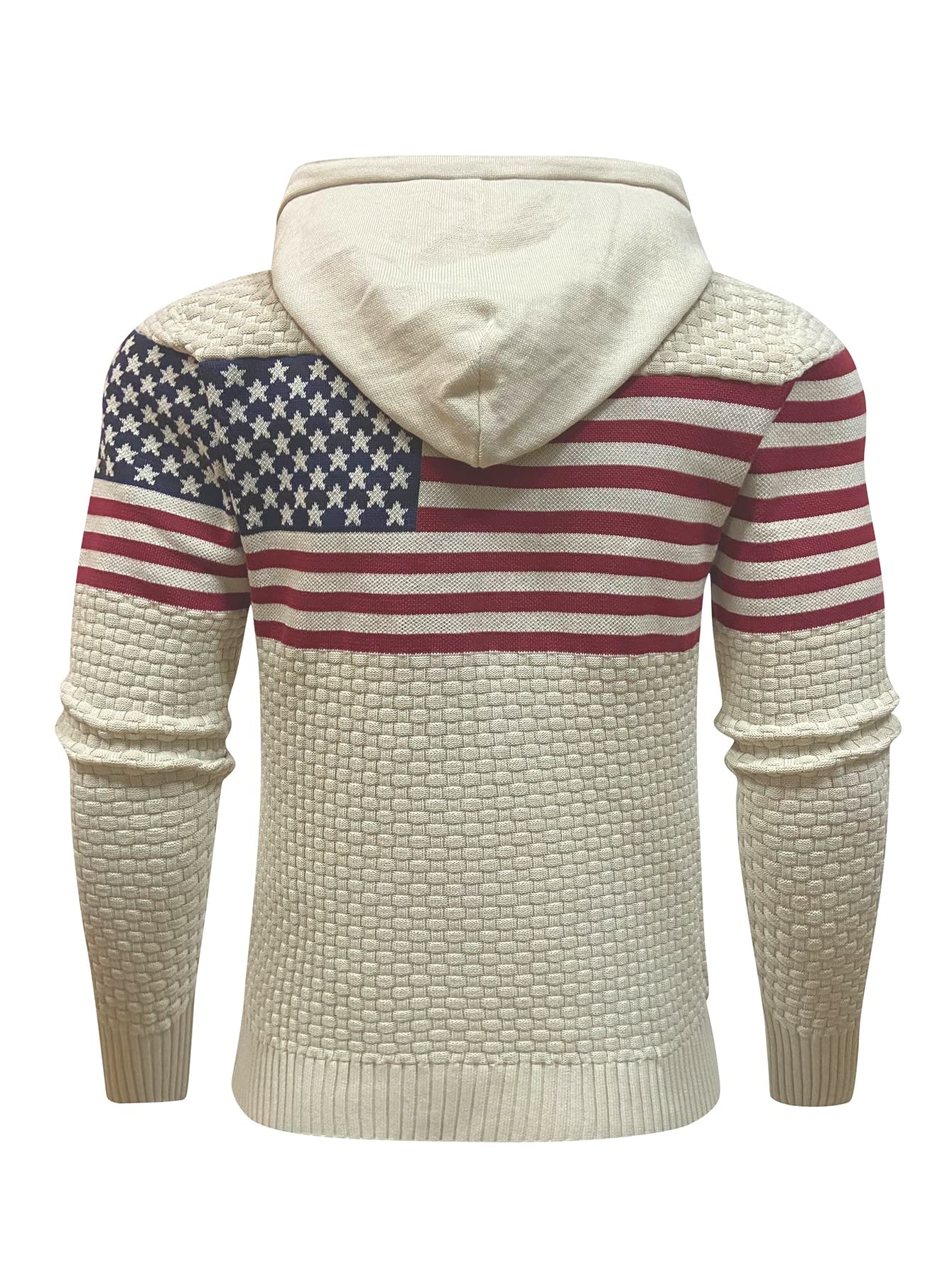 Amazon.com: Sweaters for Men - Men American Flag Pattern Drawstring Hooded  Sweater (Color : Multicolor, Size : Large) : Clothing, Shoes u0026 Jewelry
