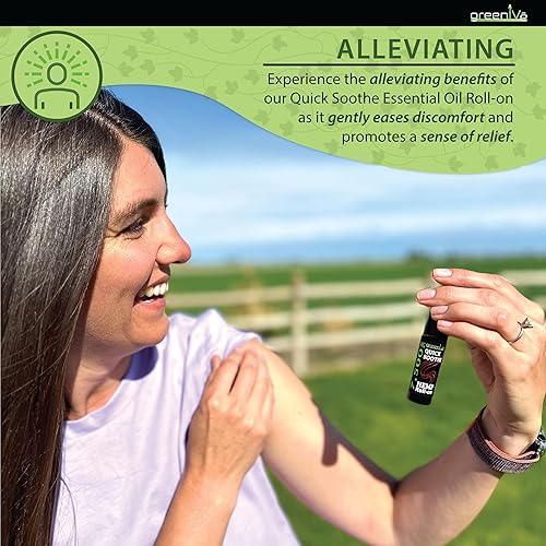 Miniatura 5 de GreenIVe Mezcla de aceites esenciales terapéuticos de cáñamo roll-on de 7,500 mg de calma rápida para focalización tópica roll-on (paquete de 4)
