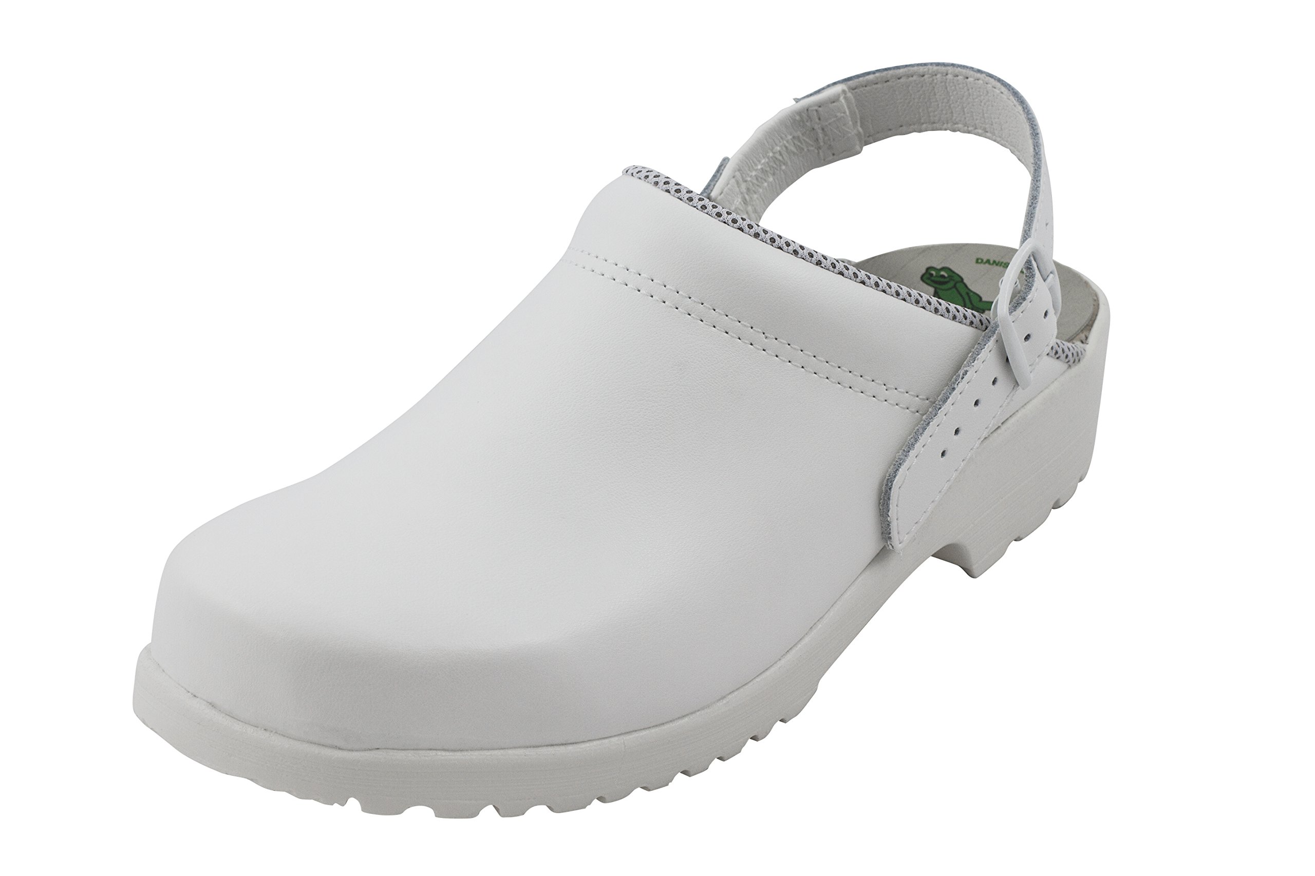 Euro-Dan, Zoccoli Uomo Bianco Bianco, Bianco (Bianco), 45 EU