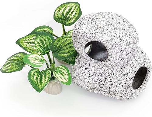 Miniatura 2 de Decoraciones de acuario de peces, piel de cueva con ventana de visualización para accesorios de pecera Betta