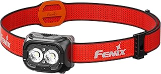 FENIX HL18R-T V2.0 Black Rechargeable Trail Running/Outdoor Headlamp | 800 Lumens | 125m | 160 Hrs Max | Dual Primary Beam...