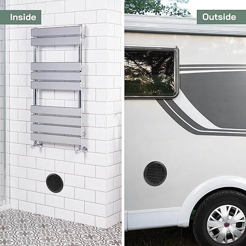 Miniatura 5 de Vent Systems 6 pulgadas - Negro - Cubierta de ventilación Soffit - Rejilla de ventilación redonda - Cubierta de parrilla - Pantalla de insectos