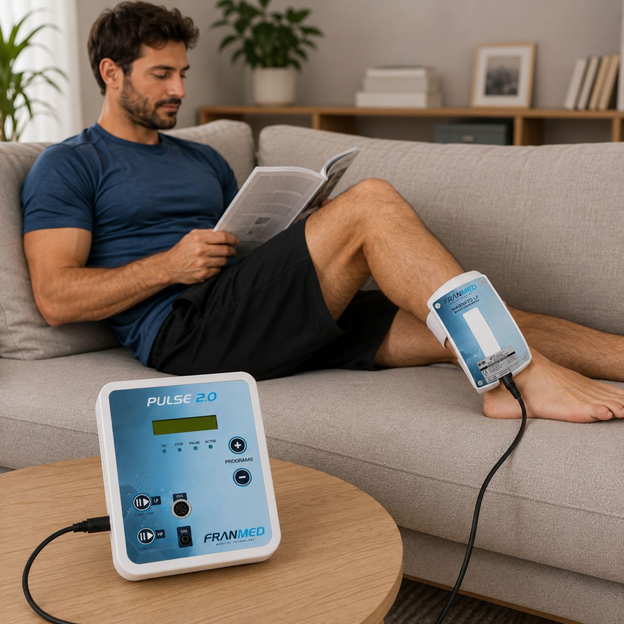 FranMed Pulse 2.0 Dispositivo Medico per Magnetoterapia Domiciliare - Per Terapia Notturna e Diurna - Classe IIa Detraibile