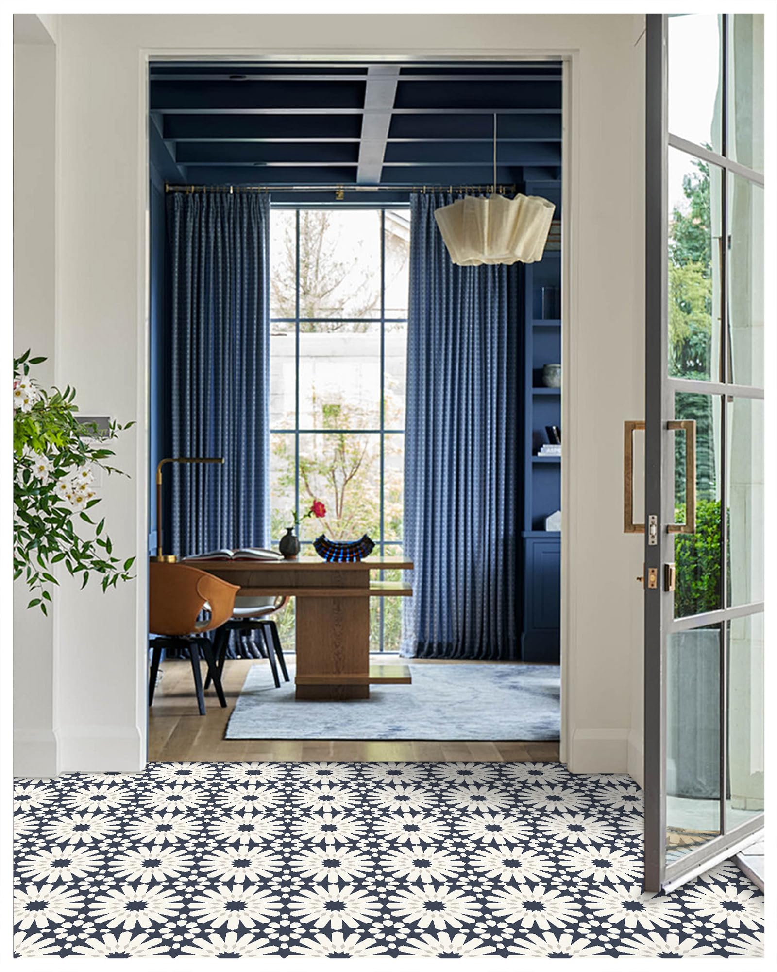 MORCART Peel and Stick Floor Tile - 20 PCS, 7.87" x 7.87" Vinyl Flooring - Waterproof Self-Adhesive Tile Sticker for Wall, Bathroom, Kitchen, Hallway,