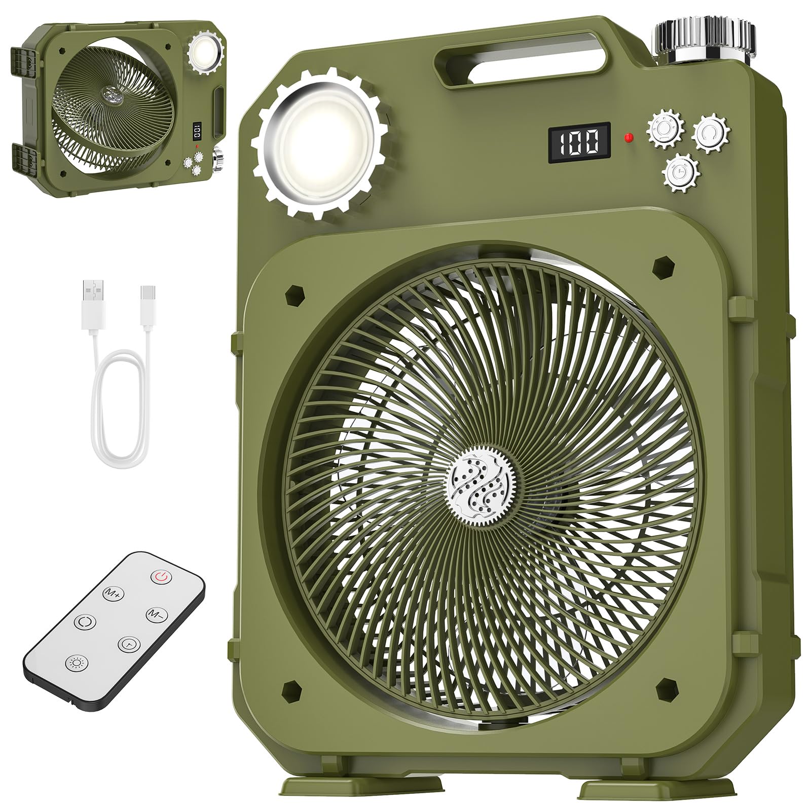 Ventilateur camping rechargeable pour stopper la chaleur sous la tente de nuit