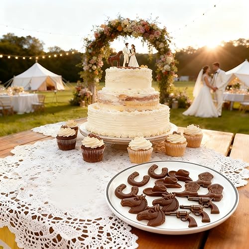 Miniatura 4 de 2 moldes de chocolate de vaquero occidental para decoración de pasteles, adornos de cupcakes, caramelos, arcilla polimérica, caramelo de chocolate,