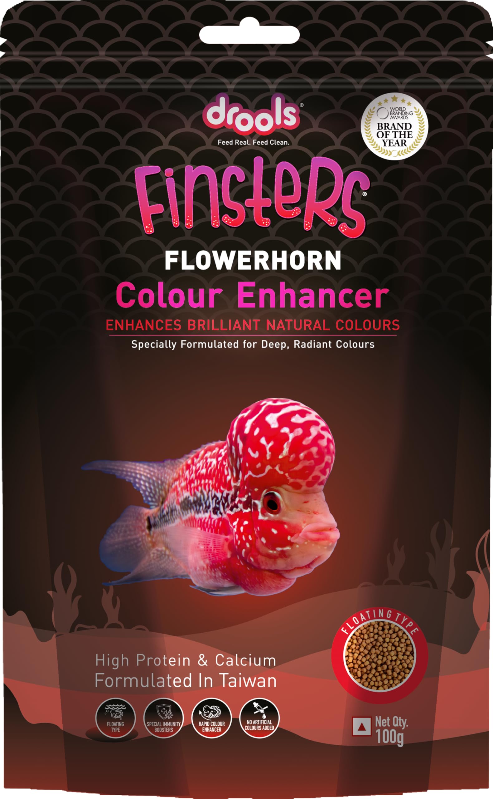 Drools Finsters Flower Horn Colour Enhancer (SML) 100g