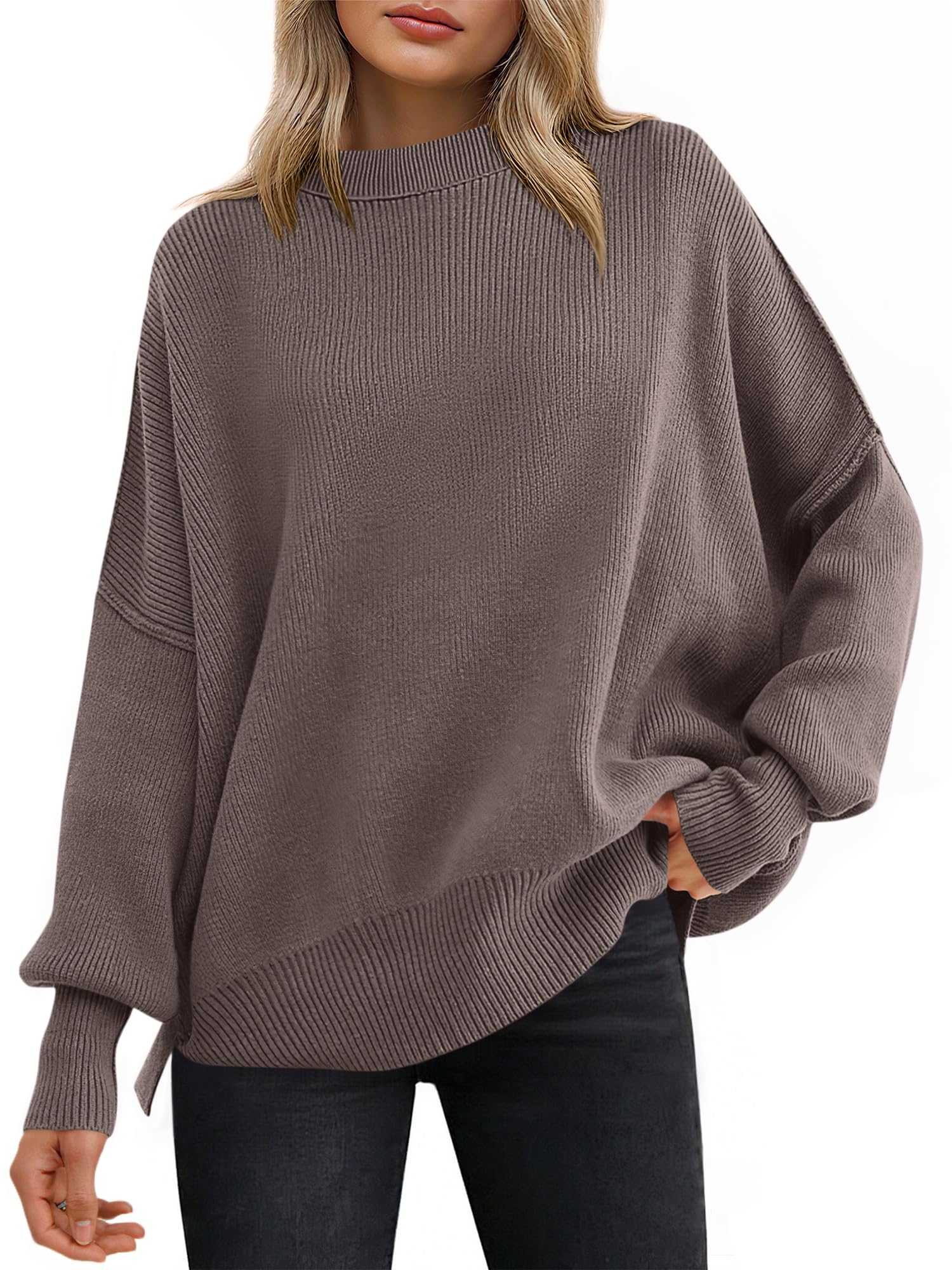 ANRABESS Women's Oversized Knit Sweaters 2026 Fall Outfits