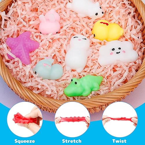 Miniatura 2 de Resumplan Mochi - Juguetes blandos 30 piezas de recuerdos de fiesta para niños juguetes kawaii para aliviar el estrés juguetes para la ansiedad para
