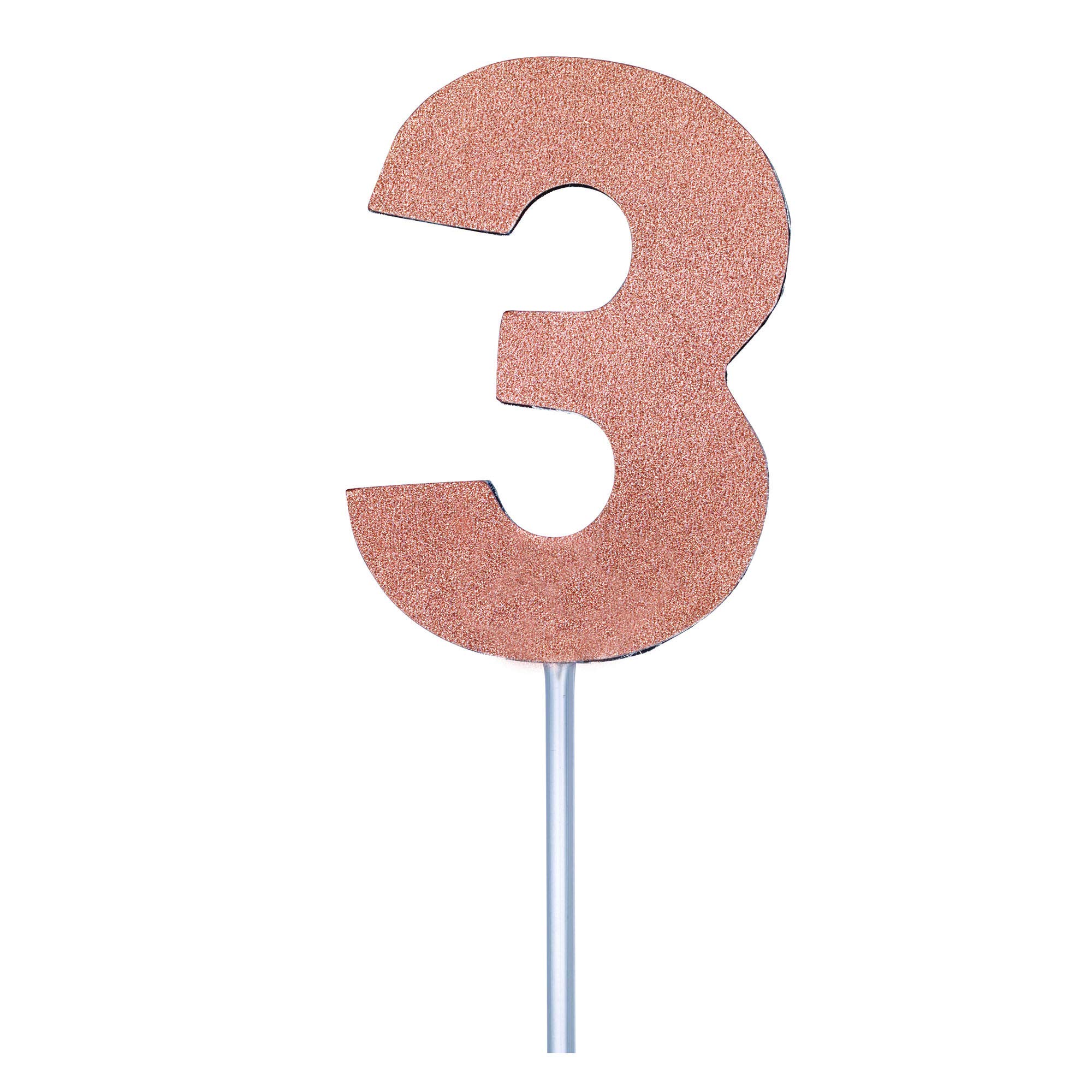 Forum Novelties SK97345 - Decoración para tarta (diamante), color oro rosa