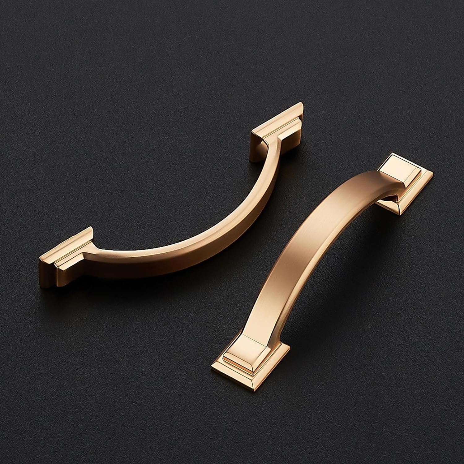 Ravinte Hardware 25 Pack Cabinet Handles 3 Inch(76mm) Cabinet Pulls Brushed Brass, Kitchen Door Handles Cabinet Door Handles Kitchen Handles for Cabinets