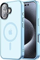 Vista 28 de Funda Magnética para iPhone Air Compatible con MagSafe Resistente a Caídas de 16 Pies Cubierta Trasera con Sensación de Piel Mate a Prueba de Golpes