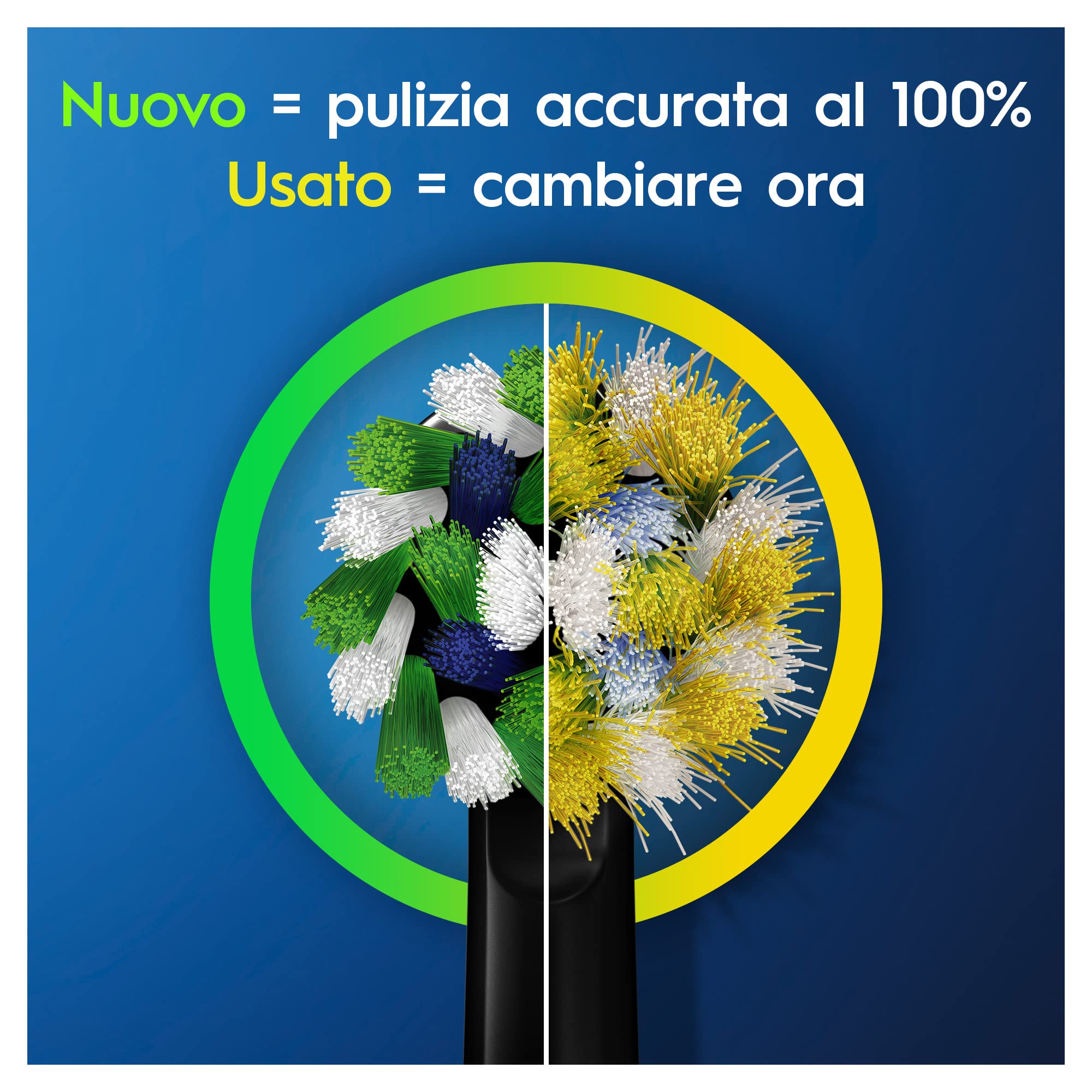 Oral-B Cross Action Testine Di Ricambio Nere, Confezione Da 12, Adatto Per Buca Delle Lettere