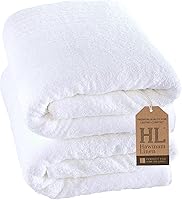 Vista 19 de Hawmam Linen - Paquete de 4 toallas de baño blancas de 27 x 54 pulgadas, 100% algodón turco, suaves, ligeras y altamente absorbentes, toallas