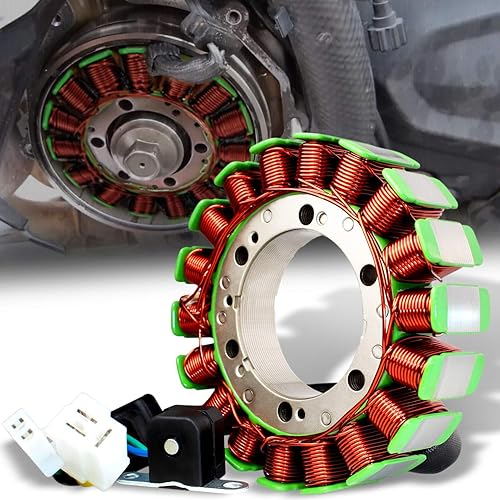 Miniatura 1 de s OE Estator Assy/Magneto Generador Rotor Coil Kit para 98-04 Suzuki Intruder 1500 VL 1500 VL1500 VL1500B Negro 32101-10F01/253685