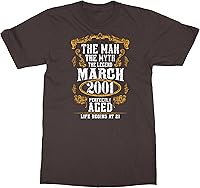 Vista 1 de Man Myth 20th Birthday Marzo 2002 Gift Camiseta unisex