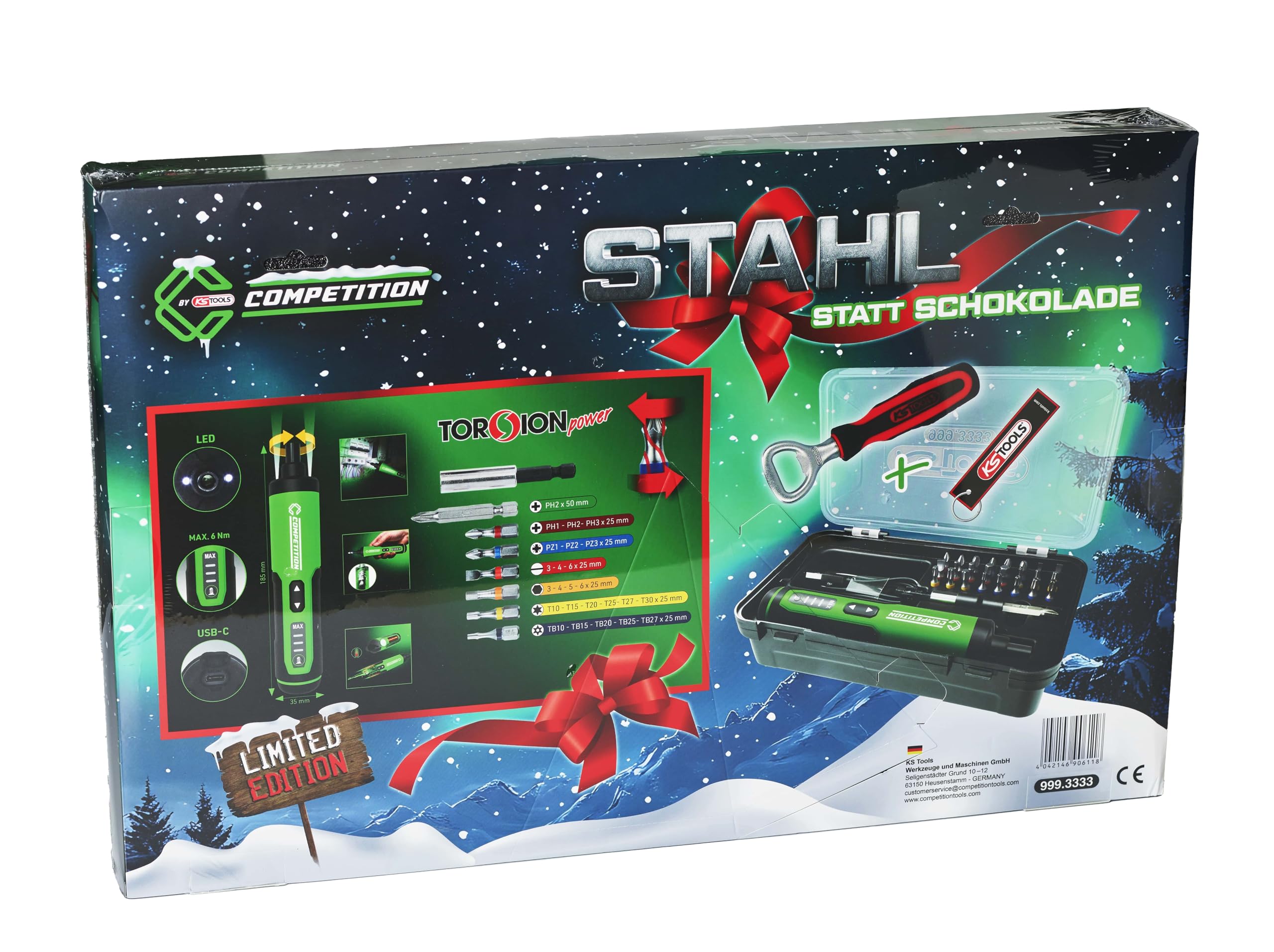 KS Tools Adventskalender 2025 Competition Edition – Premium Werkzeug-Überraschungsset für Heimwerker & Technikfans - Malui