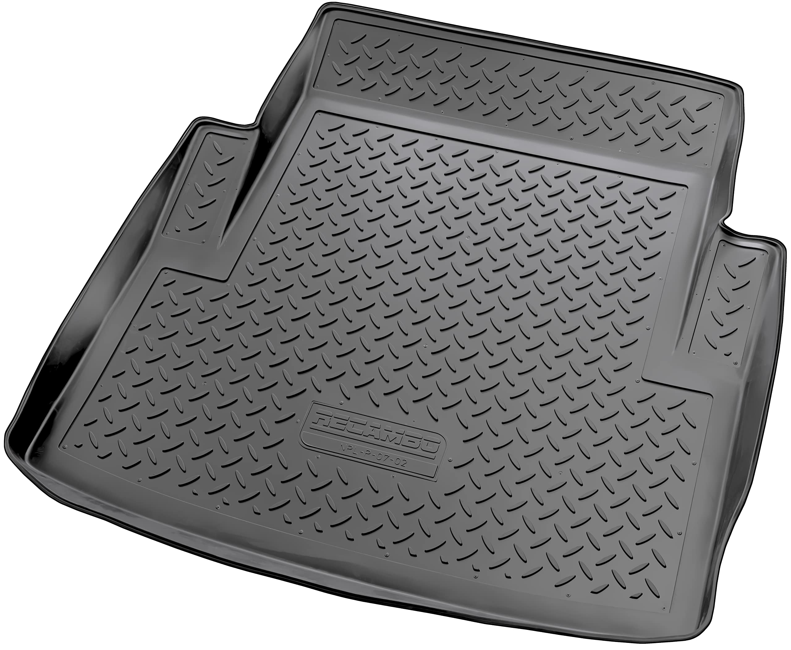 Recambo Alfombrilla de Goma para Maletero, Apta para BMW Serie 3 E90 Sedán, 2005 2011, Ajuste con Borde