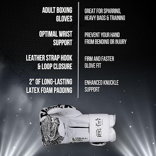 Miniatura 3 de CLETO REYES Guantes de entrenamiento de boxeo con cierre de gancho y bucle para sparring y sacos de boxeo pesados, para hombres y mujeres, MMA,