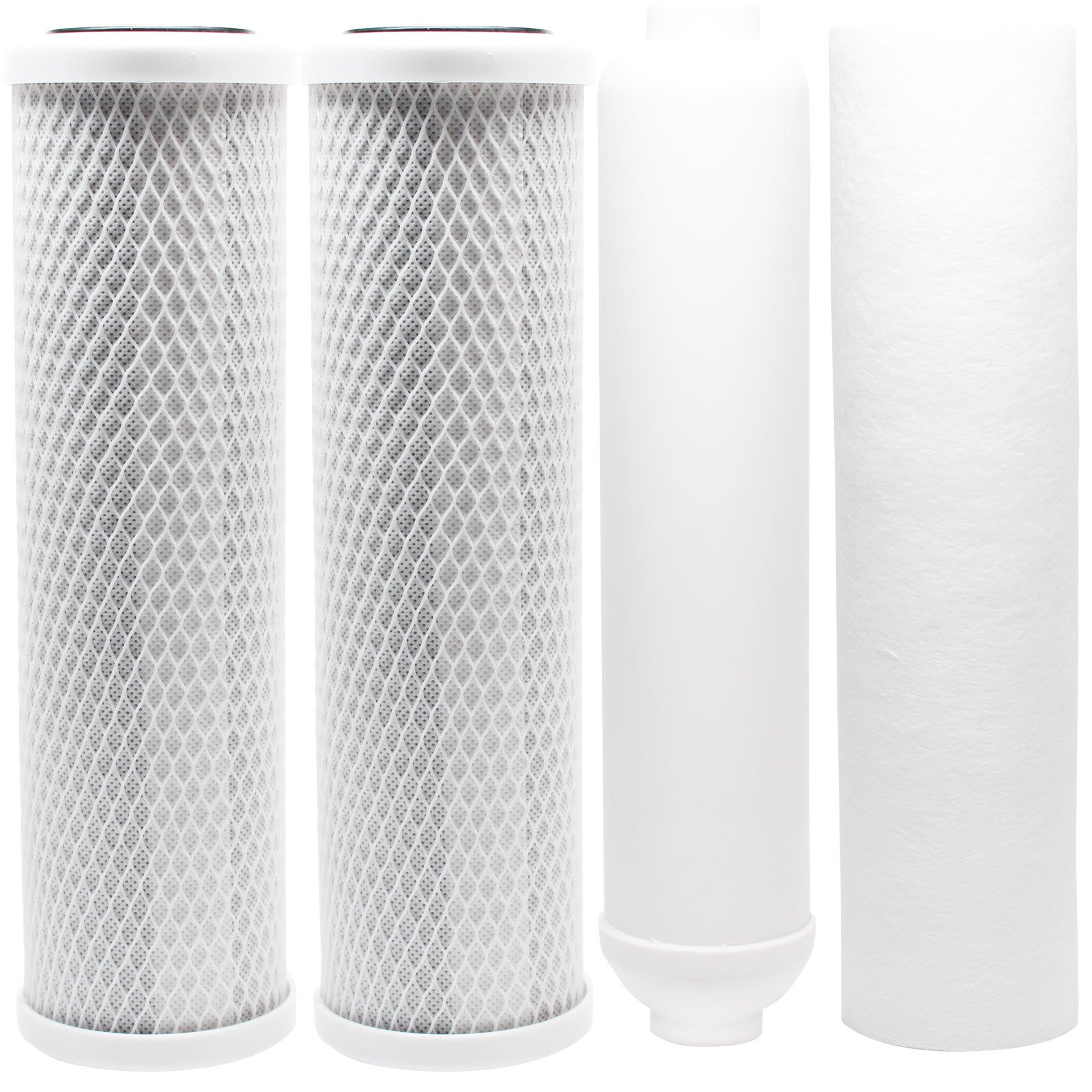5-Pack Replacement Filter Kit Compatible with Vitapur VRO-5 RO System - Includes Carbon Block Filters, PP Sediment Filter & Inline Filter Cartridge - Denali Pure Brand