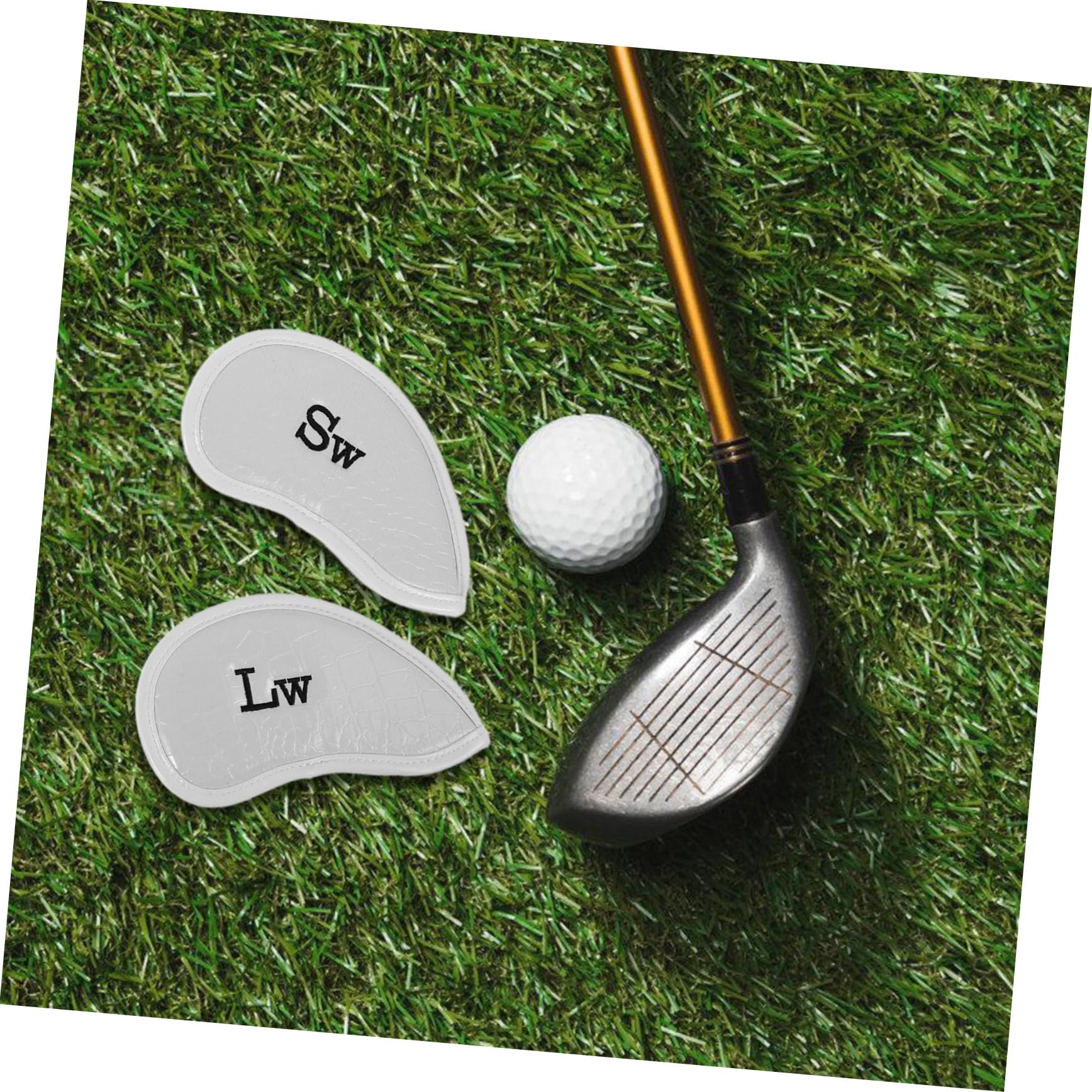 TOYANDONA 12piezas Fundas para Cabezas De Hierro De Golf De PU Protectoras y Elegantes De Palos De Golf para Viajar y Almacenamiento