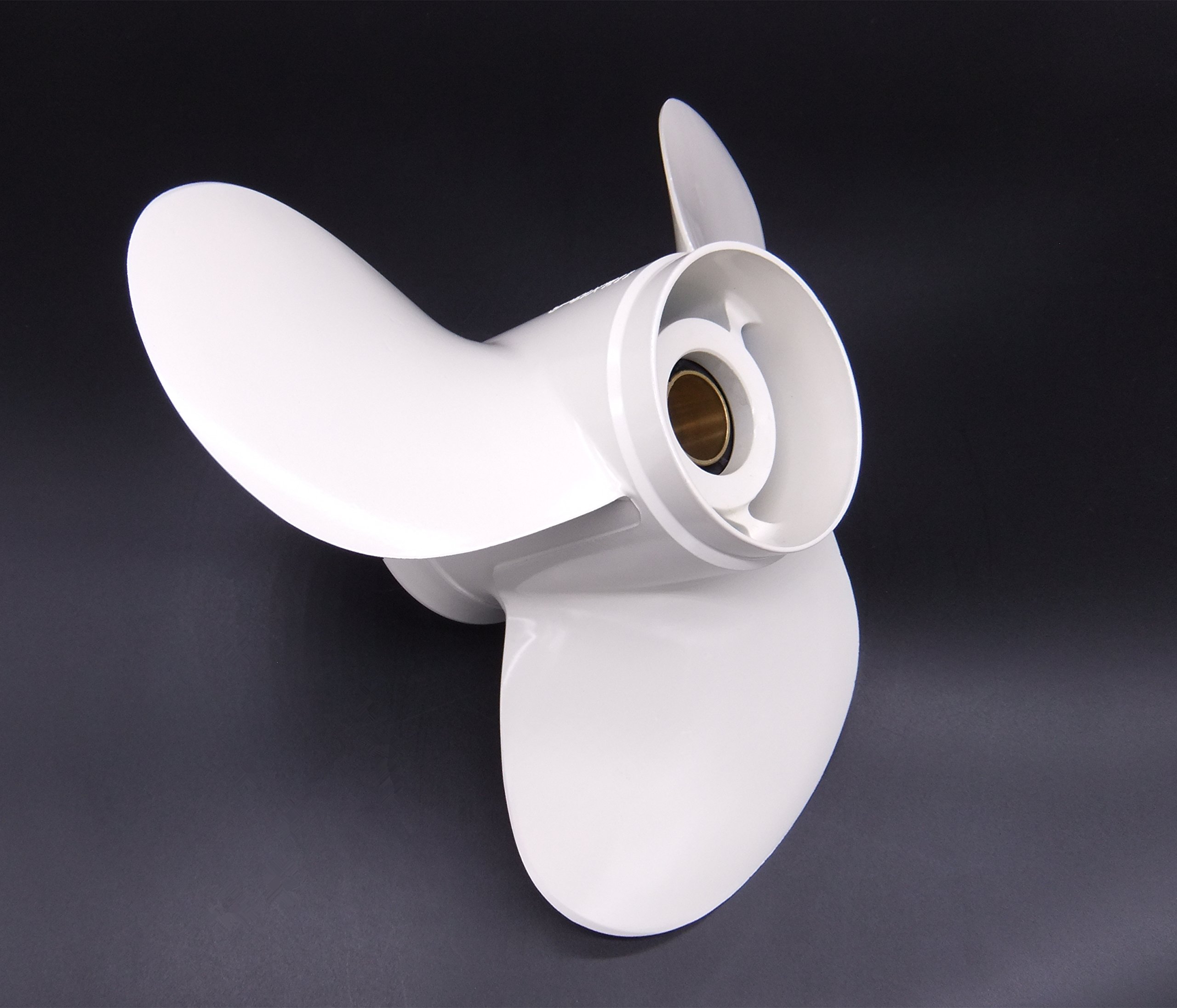 SouthMarine Barco de Motor Aleación de Aluminio 3 Cuchillas Hélice 11 1/8x13-G para Yamaha 30hp 40hp 50hp 60hp Motor Fuera de Borda 11 1/8 x 13 69W-45945-00-EL