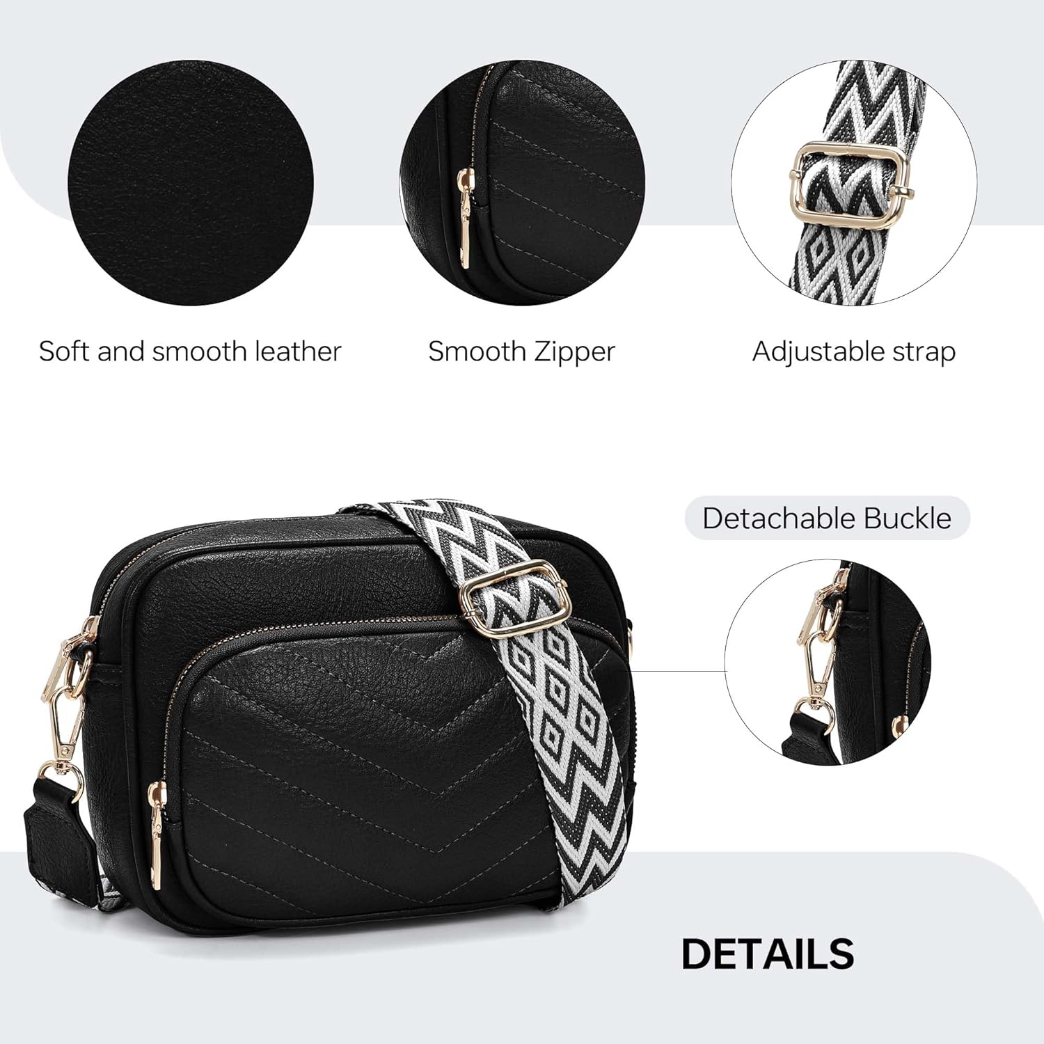Small Crossbody Bags for Women Trendy Vegan Leather Shoulder Handbags Quilted Crossbody Purses with Built in Wallet