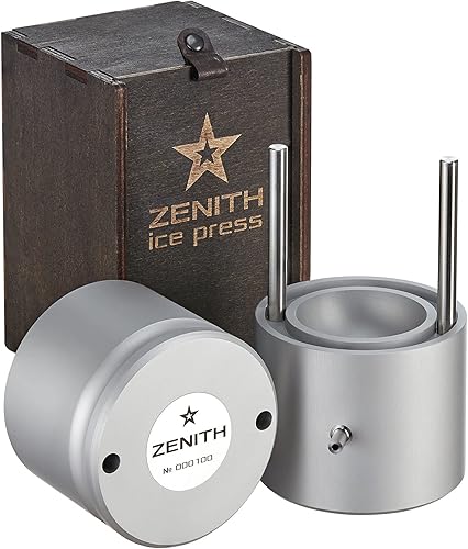 Miniatura 2 de Prensa de bolas de hielo para cócteles perfectos. Crea bolas cristalinas de 2.165in, tu barra de casa, plata