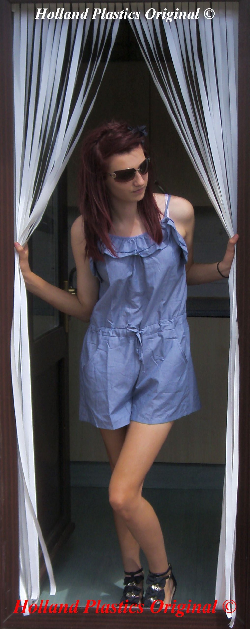 Holland Plastics Original Brand Heavy Duty Bug Fly Strip Door Blind 80Cm. Wide - All White