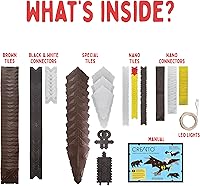 Vista 9 de Creatto Sunshine Sabertooth & Ferocious Friends Light-Up 3D Puzzle Kit Includes Creatto Puzzle Pieces to Make Illuminated Craft Creations, Tiger