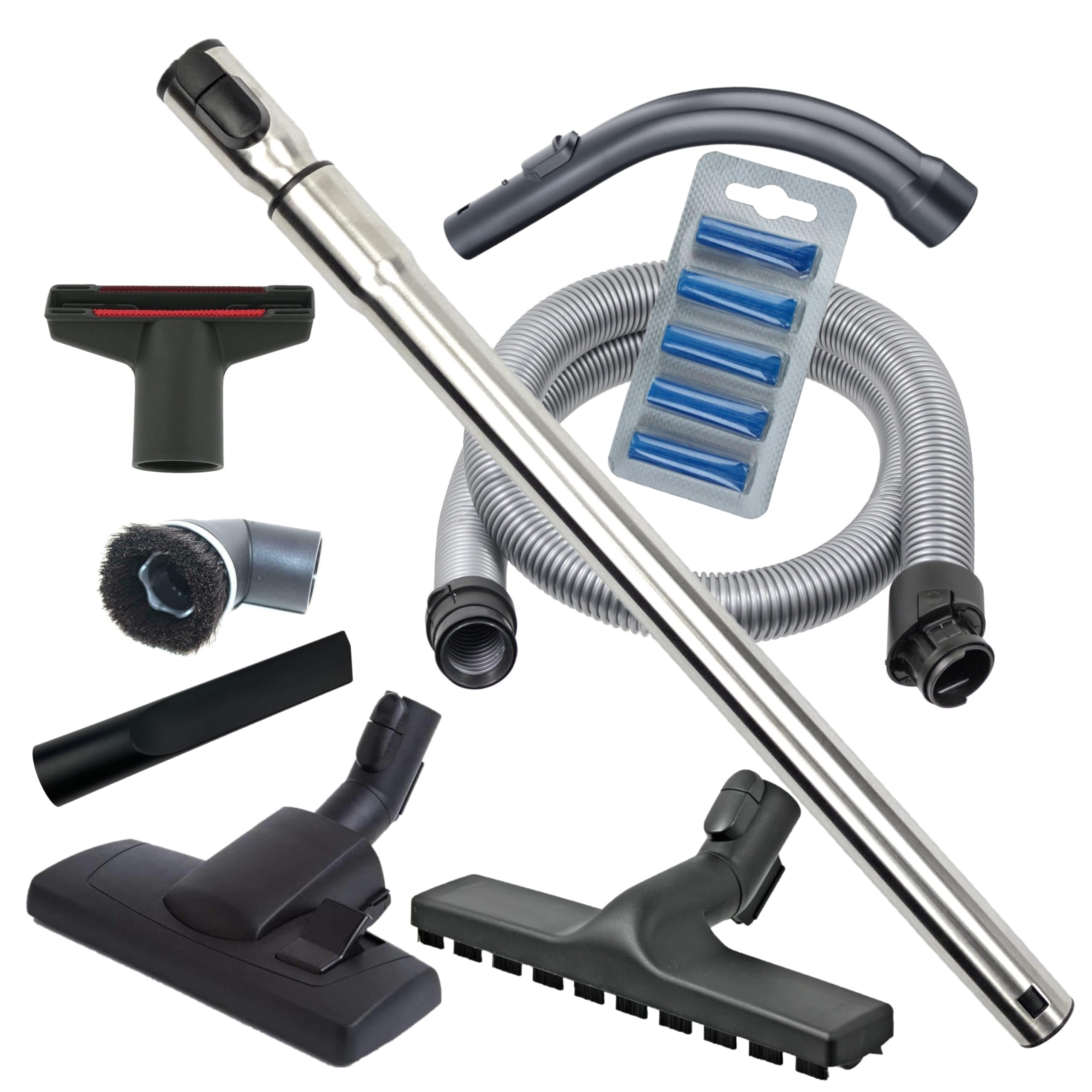 Filtamagic Complete Service Kit Compatible with Miele S8 S8000 SG Series Telescopic Extension Tube, Hose, Floor Tools & Hand Tools + 10x Free Vac Fresheners