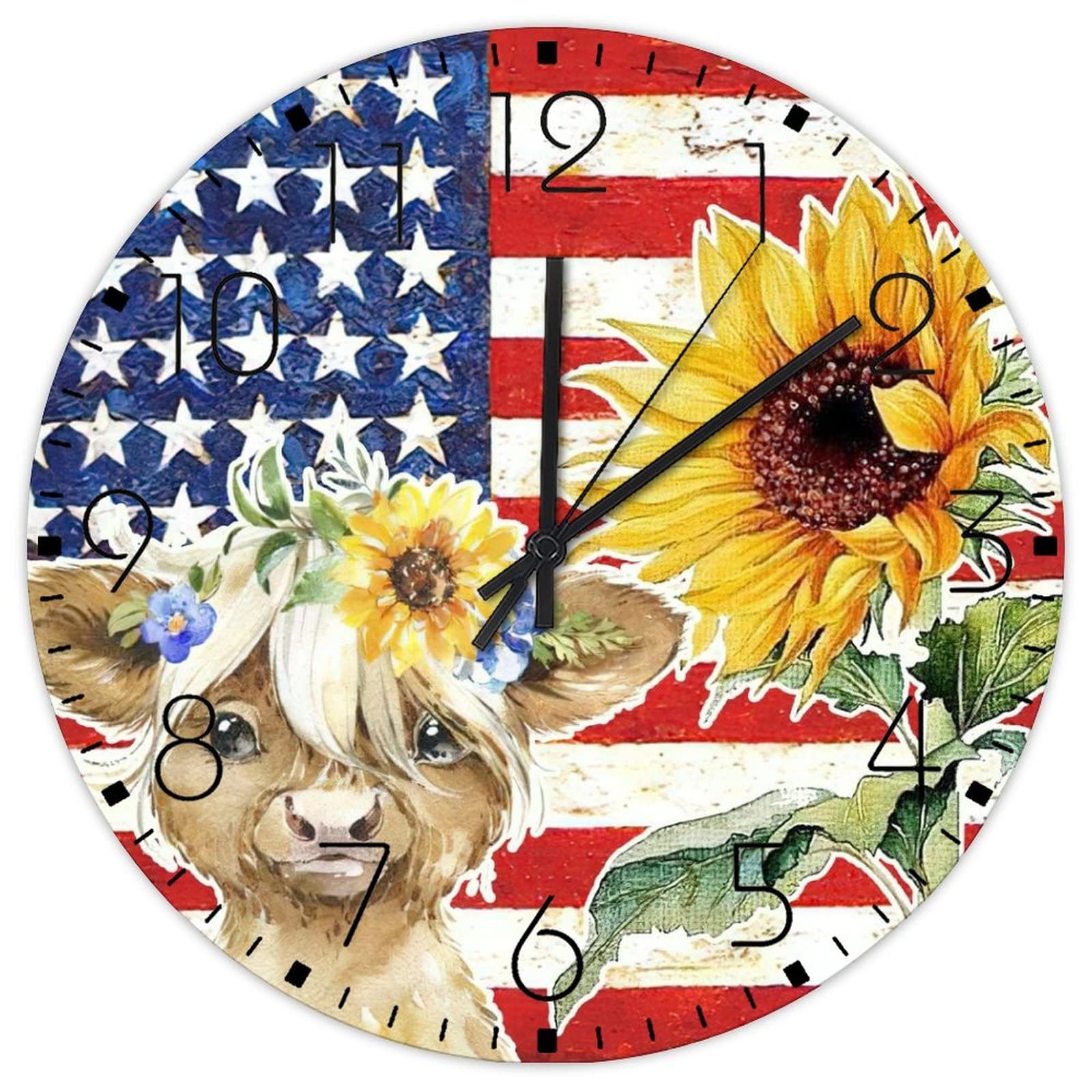 Horloge murale en bois décorative pour habiller un mur vide d'entrée