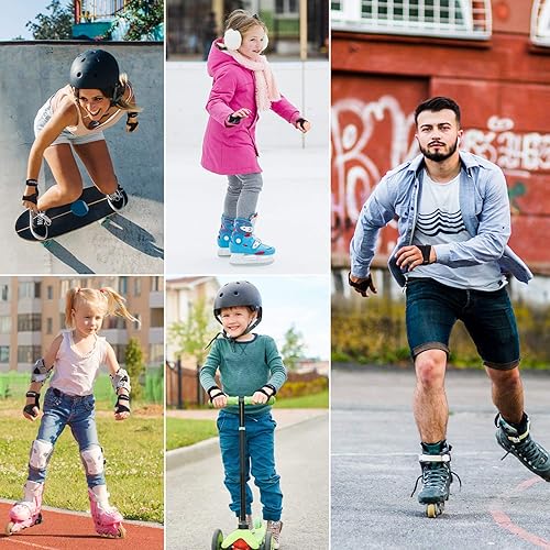 Miniatura 6 de BOSONER - Muñequeras para patinaje sobre ruedas, patinaje, patineta, ahorradores de muñeca, equipo de protección para adultos, niños y jóvenes (1