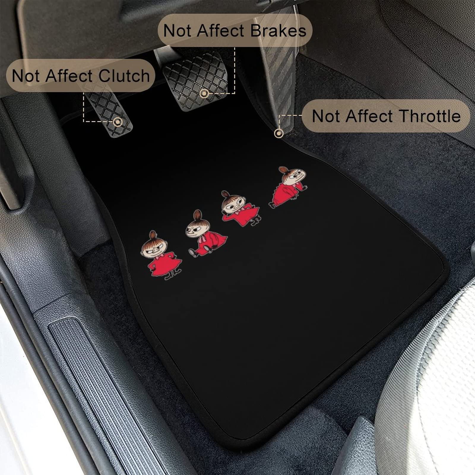 Amazon.co.jp: MMKING Moomin Little Mi Car Floor Mat, 4-Piece Set Amazon.co.jp: MMKING Moomin Little Mi Car Floor Mat, 4-Piece Set