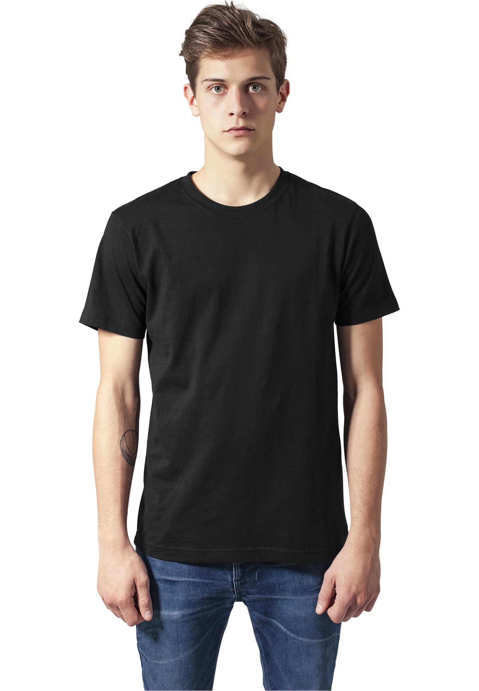 Urban Classics Men's Basic Tee T Shirt, Black - Black, XL UK