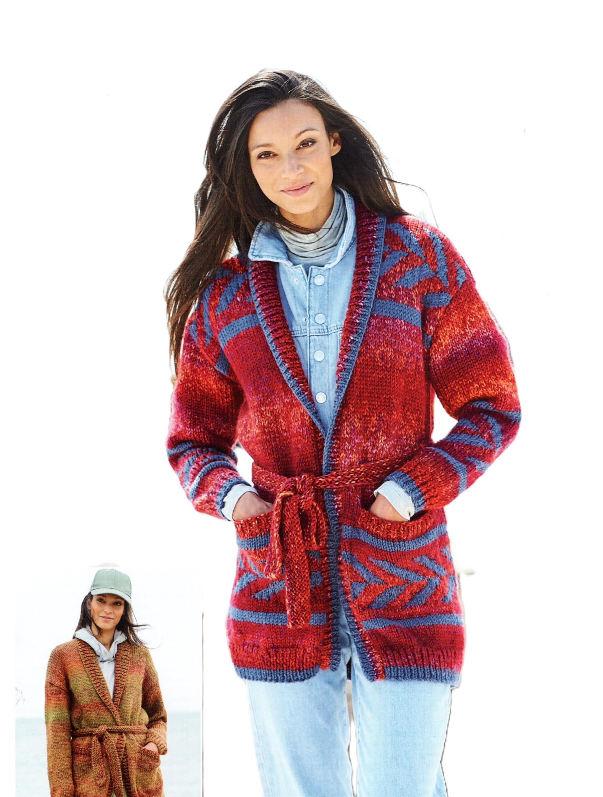 Stylecraft Women's Multicolor Vibe Chunky Knitting Pattern - 10025 Cardigans