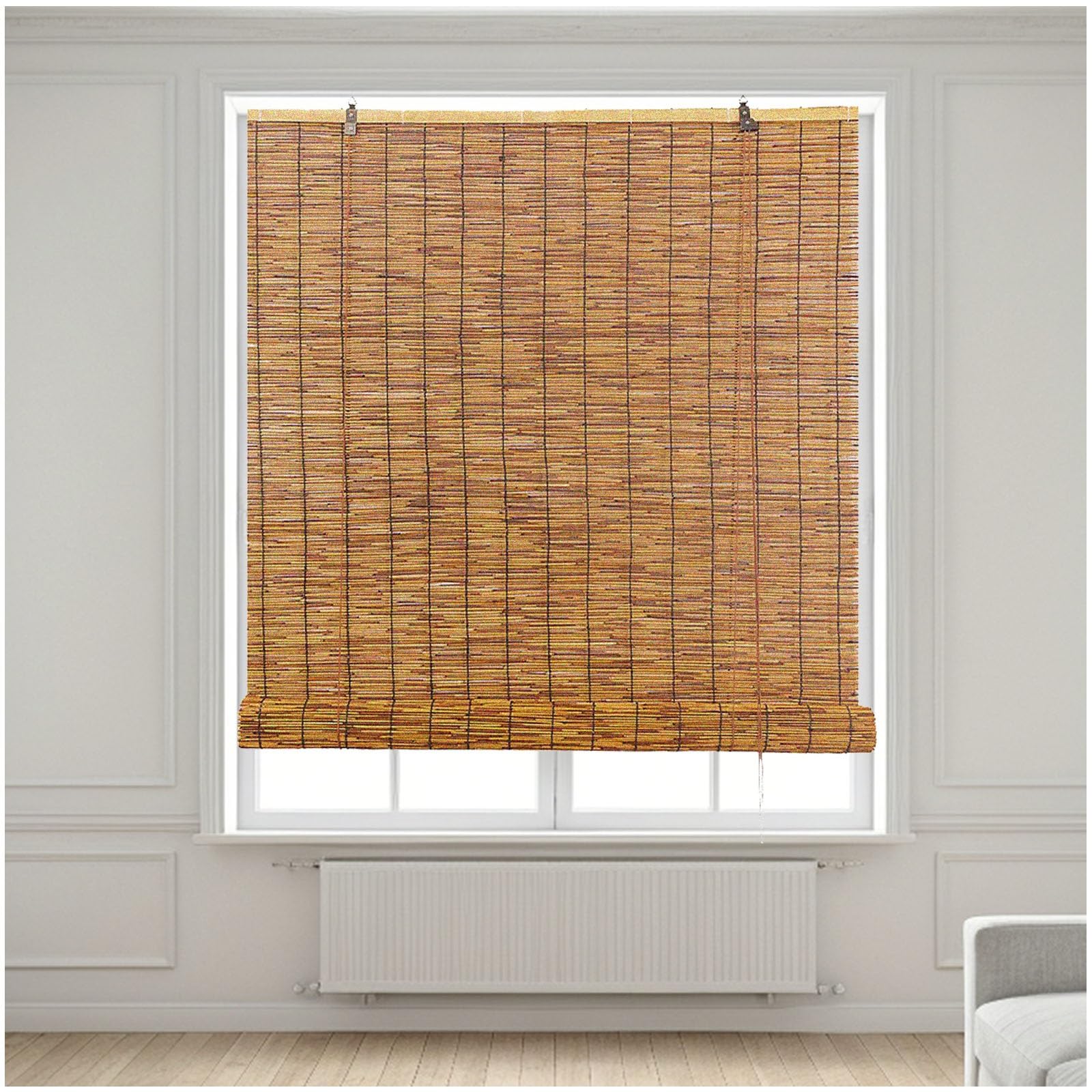Dutchblinds Bamboe Jaloezieën 50mm - Naturel - 110 X 250 Cm Raamdecoratie Op Maat