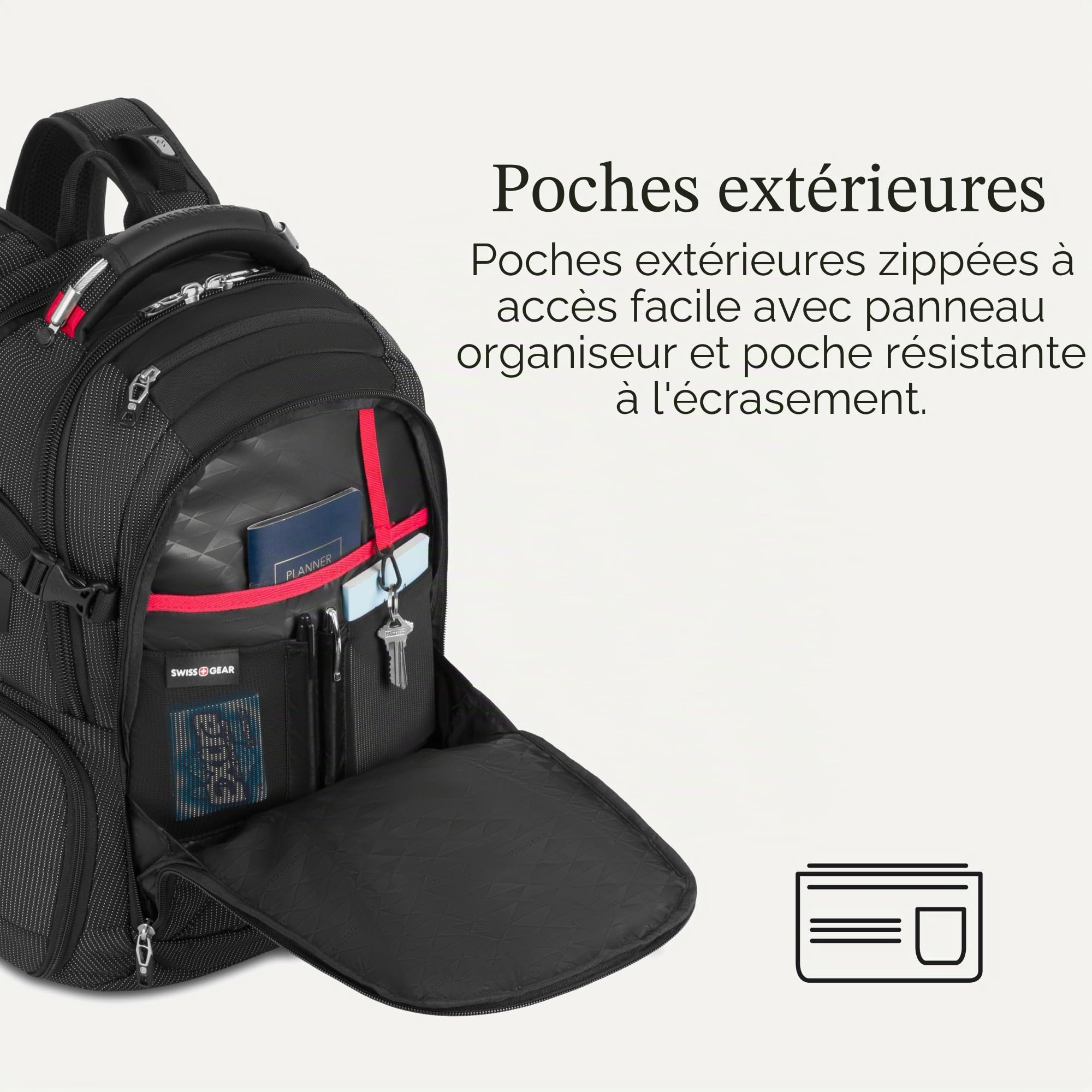 Swiss Gear Sac à Dos d'ordinateur Mixte
