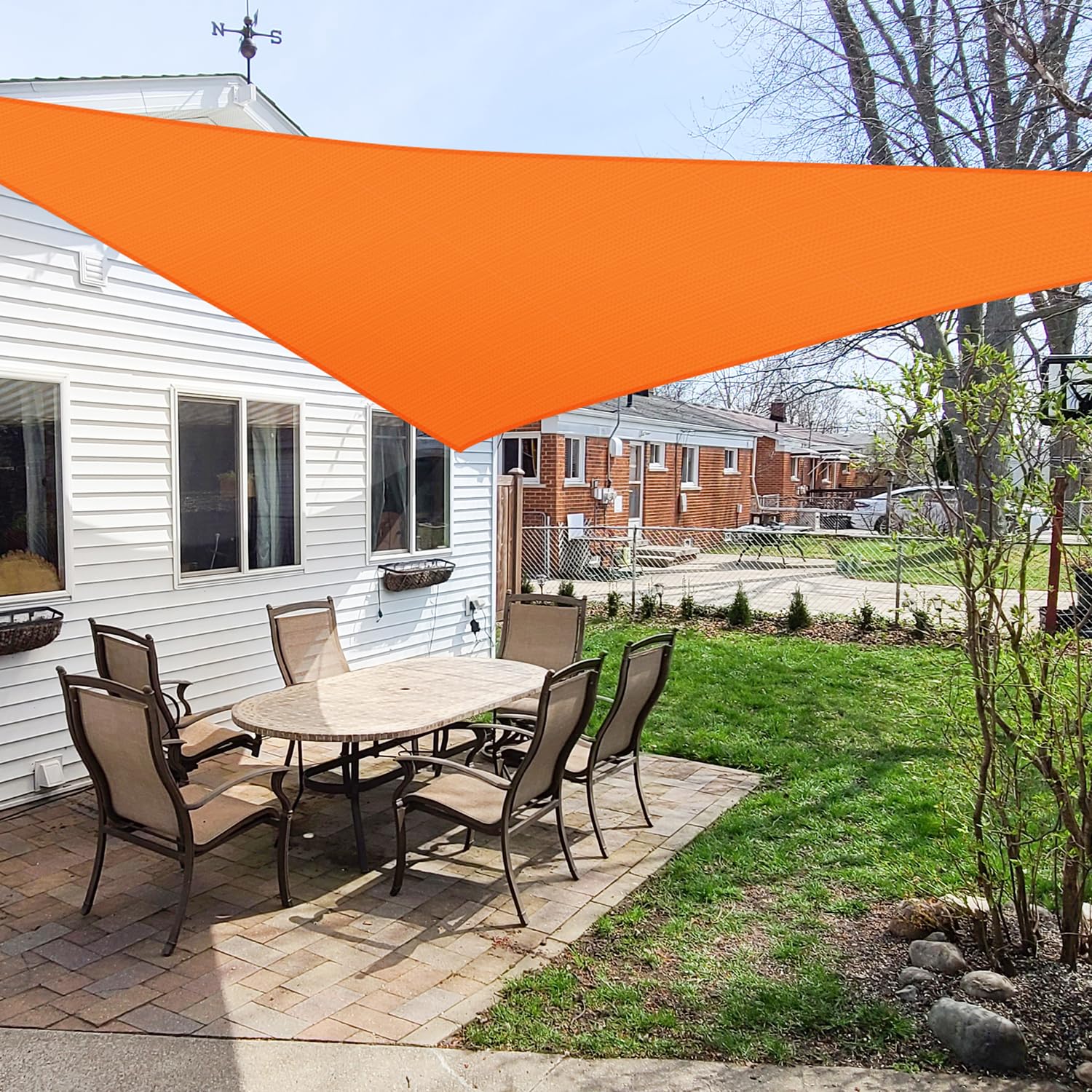 Amazon.com : Windscreen4less 27' x 27' x 27' Sun Shade Sail